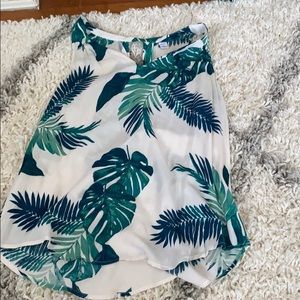 summer flowery tank top